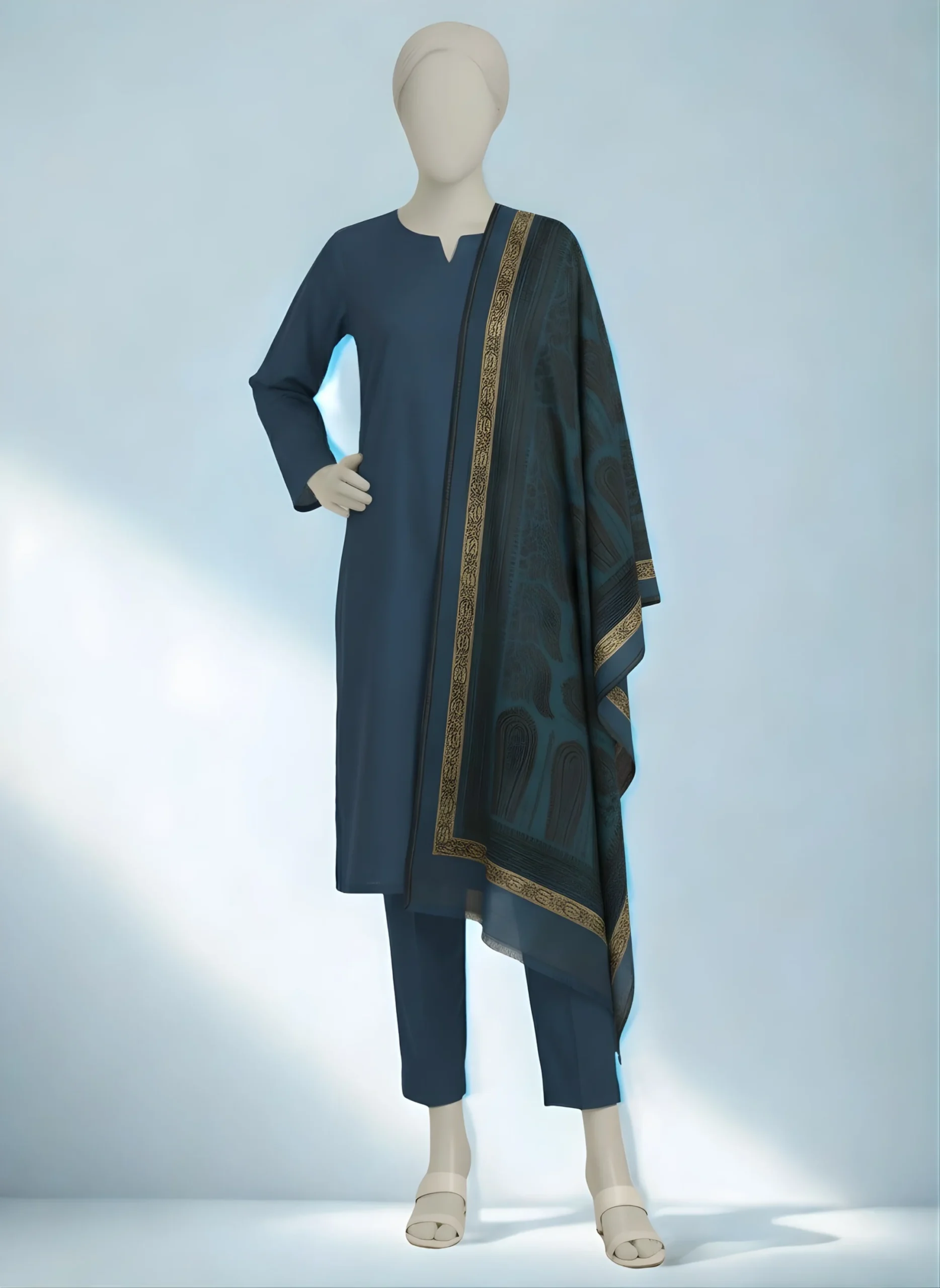 3-Piece Dhanak DK-1105