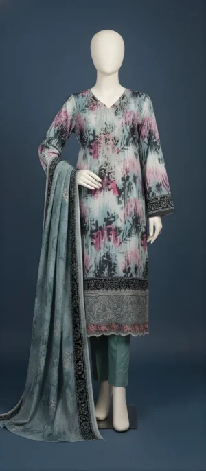 3-Piece Embroidered Lawn KG-3605