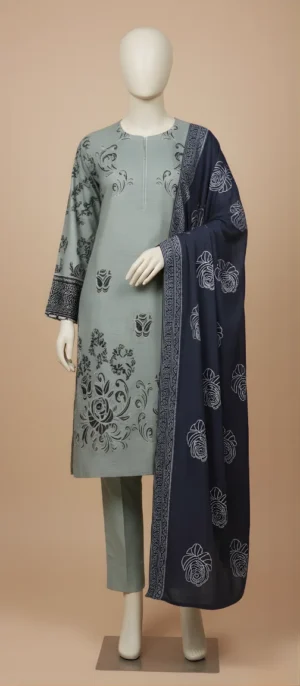 3-Piece Embroidered Lawn KG-3607