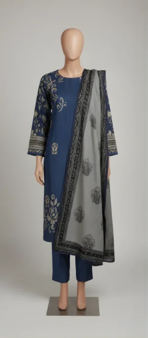 3-Piece Embroidered Lawn KG-3617