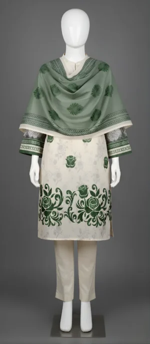 3-Piece Embroidered Lawn KG-3618